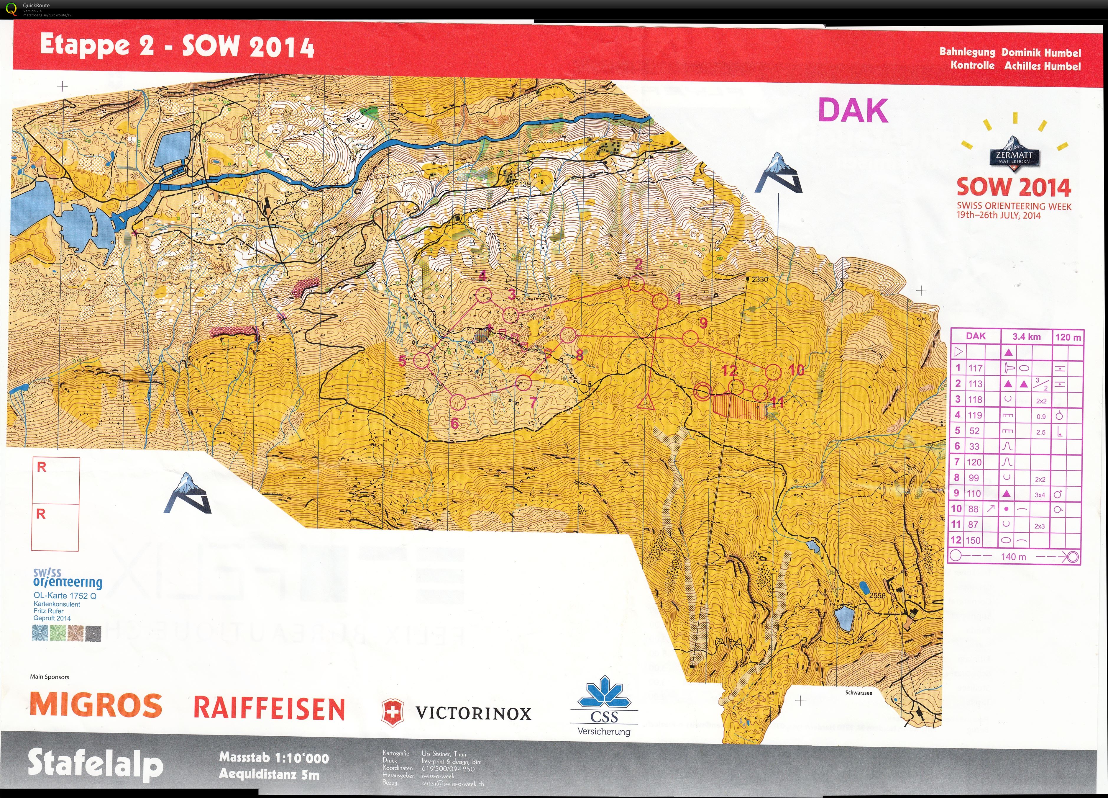 Swiss O-Week dag 2 (21/07/2014)
