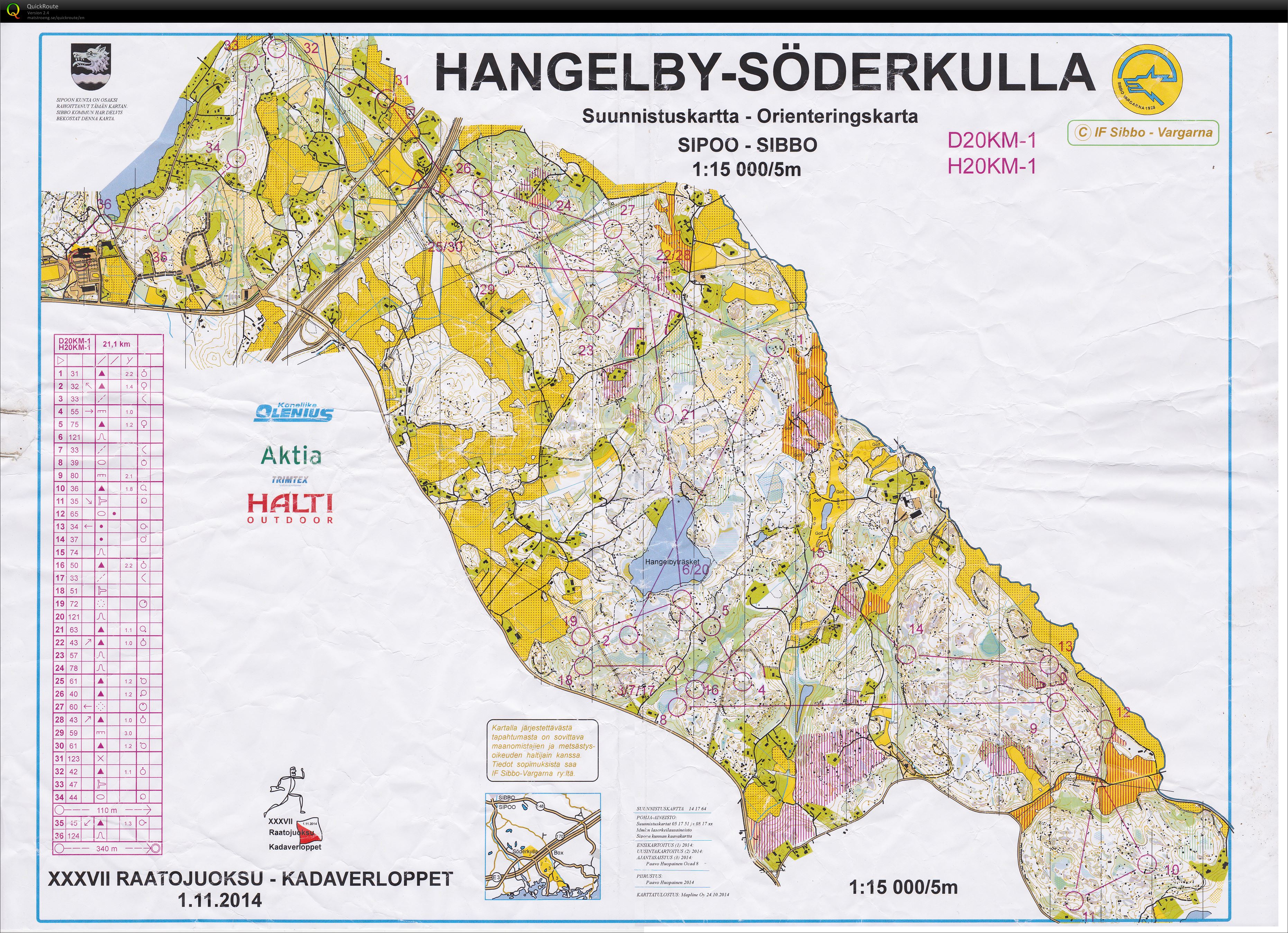 XXXVII Kadaverloppet (01/11/2014)