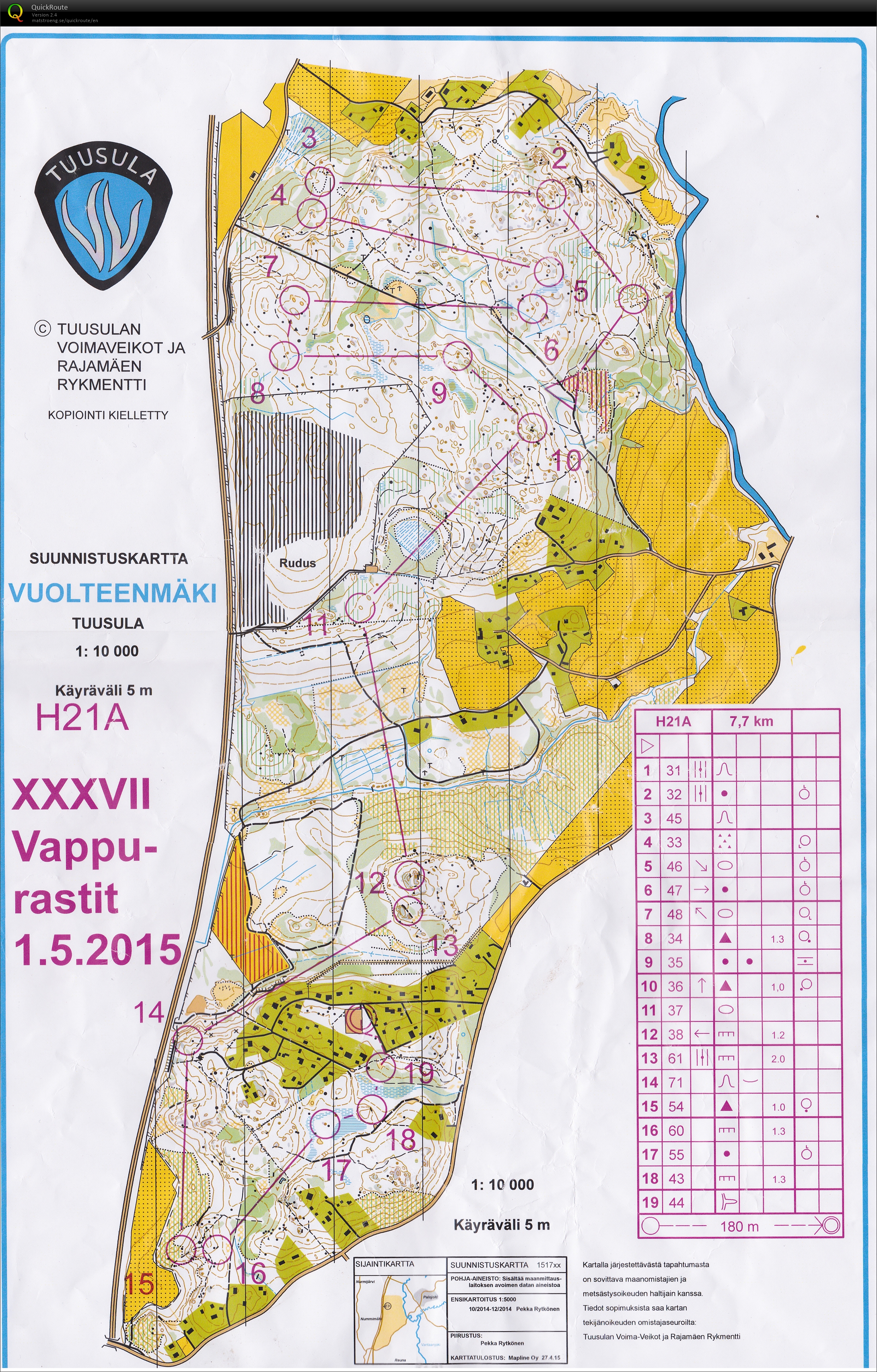 Vappurastit (01/05/2015)