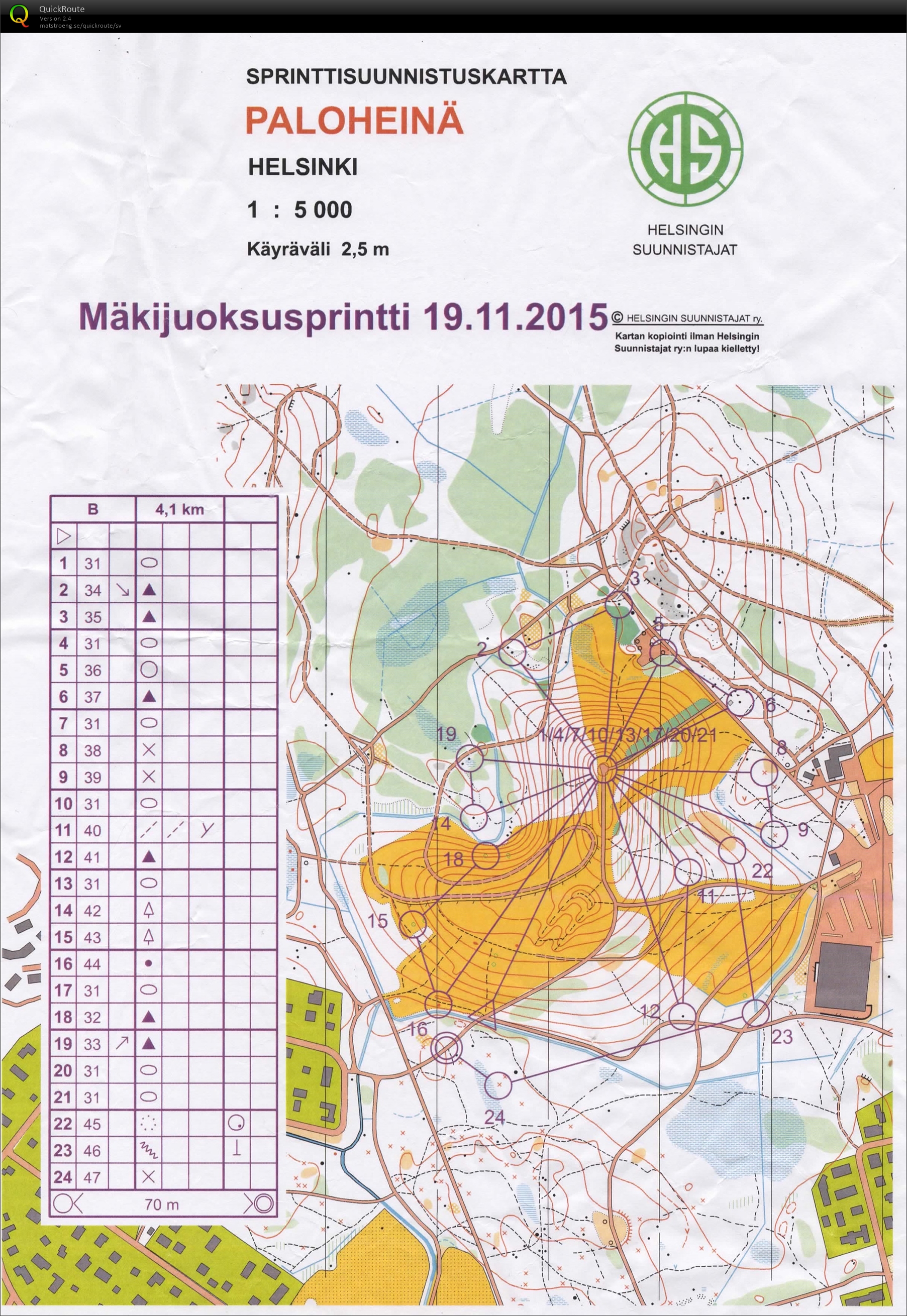 Paloheinä backorientering (2015-11-19)