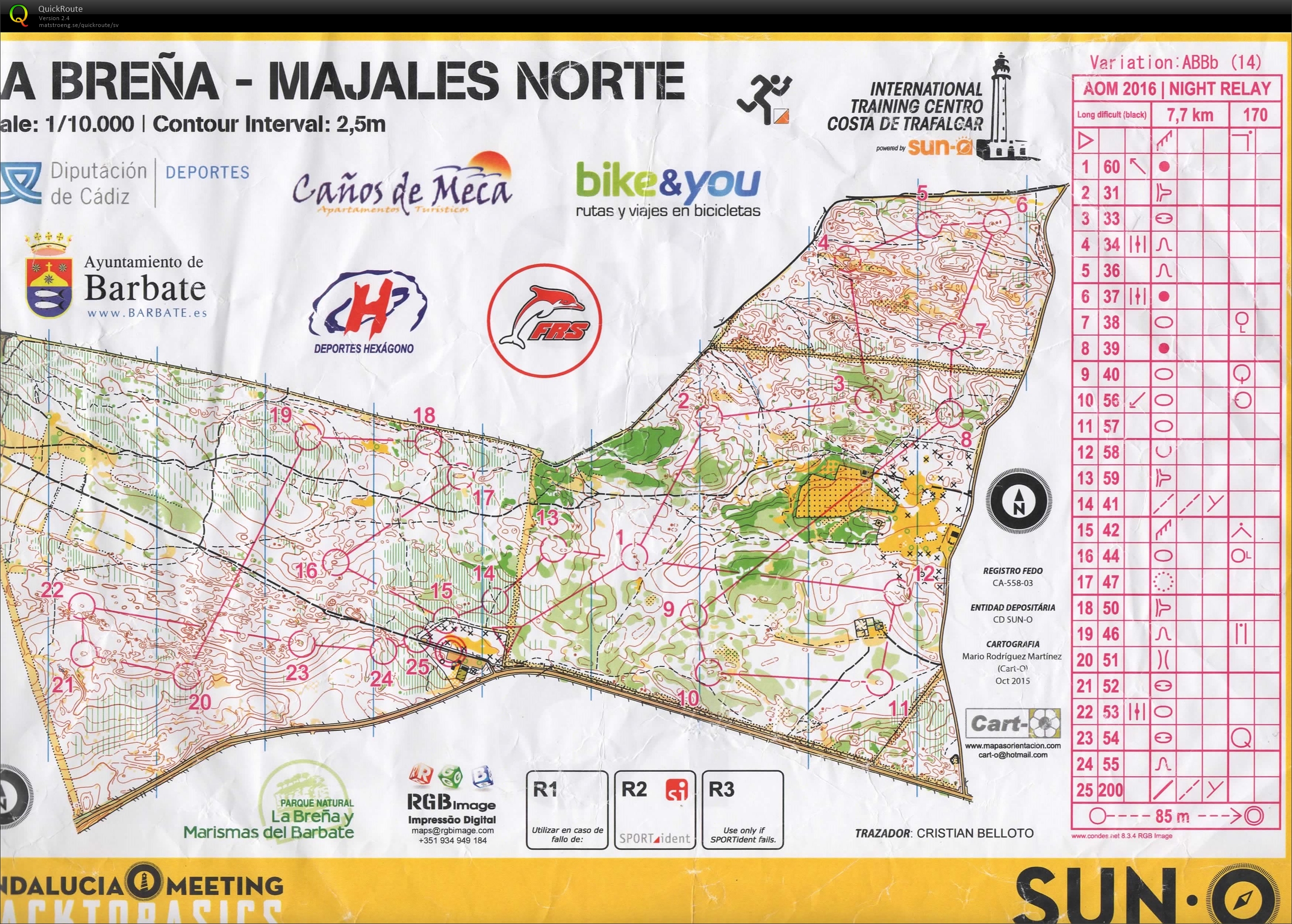 La Brena night relay (26/02/2016)