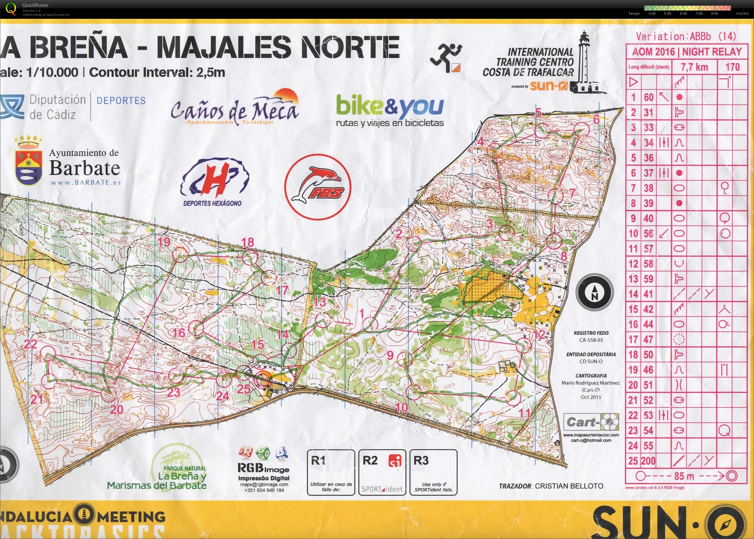 La Brena night relay (26/02/2016)