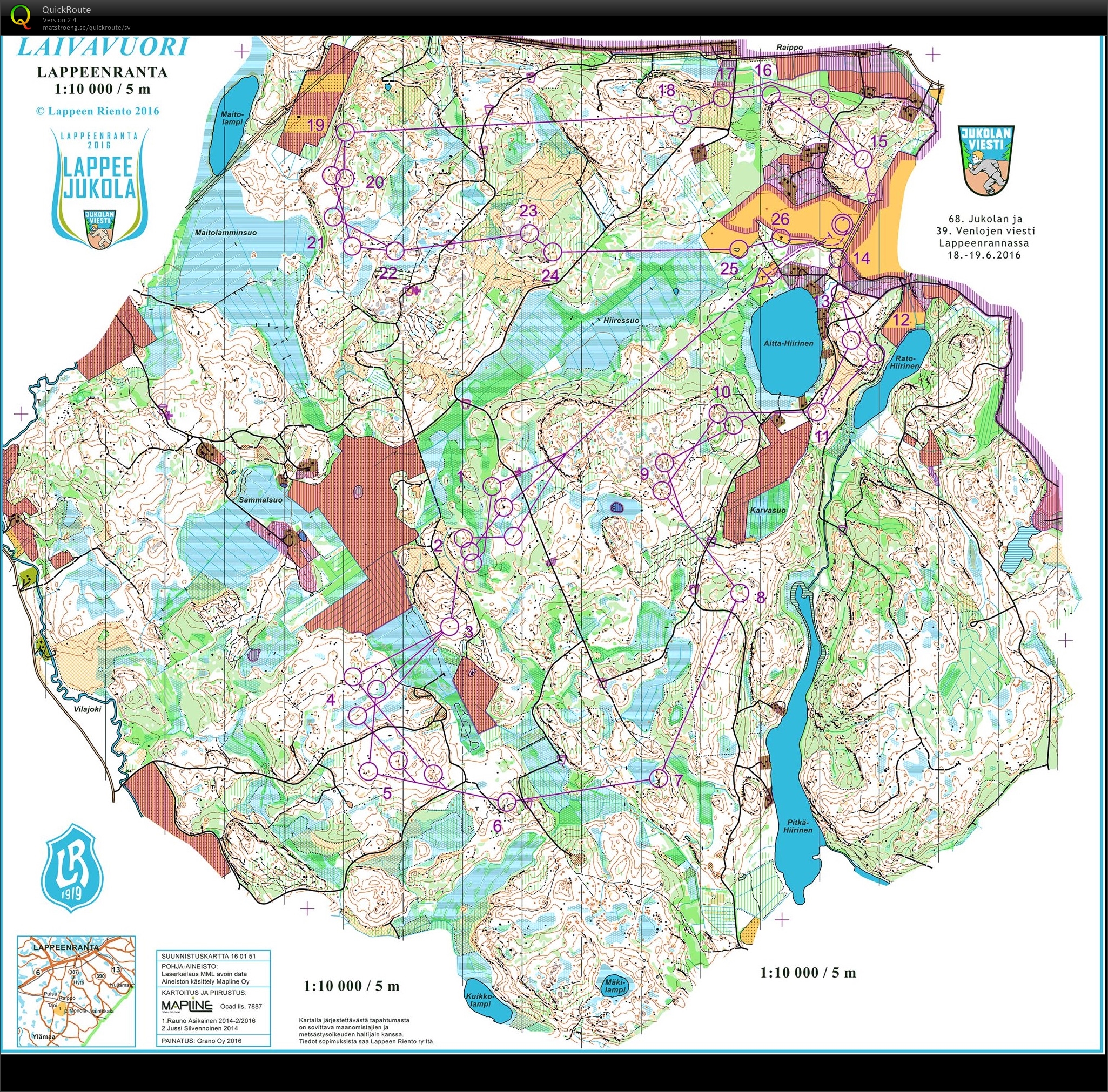 Lappee-Jukola 2016 (18.06.2016)