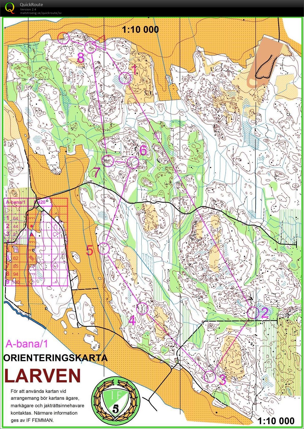 Larven, egen träning, utan skärmar (11/09/2016)