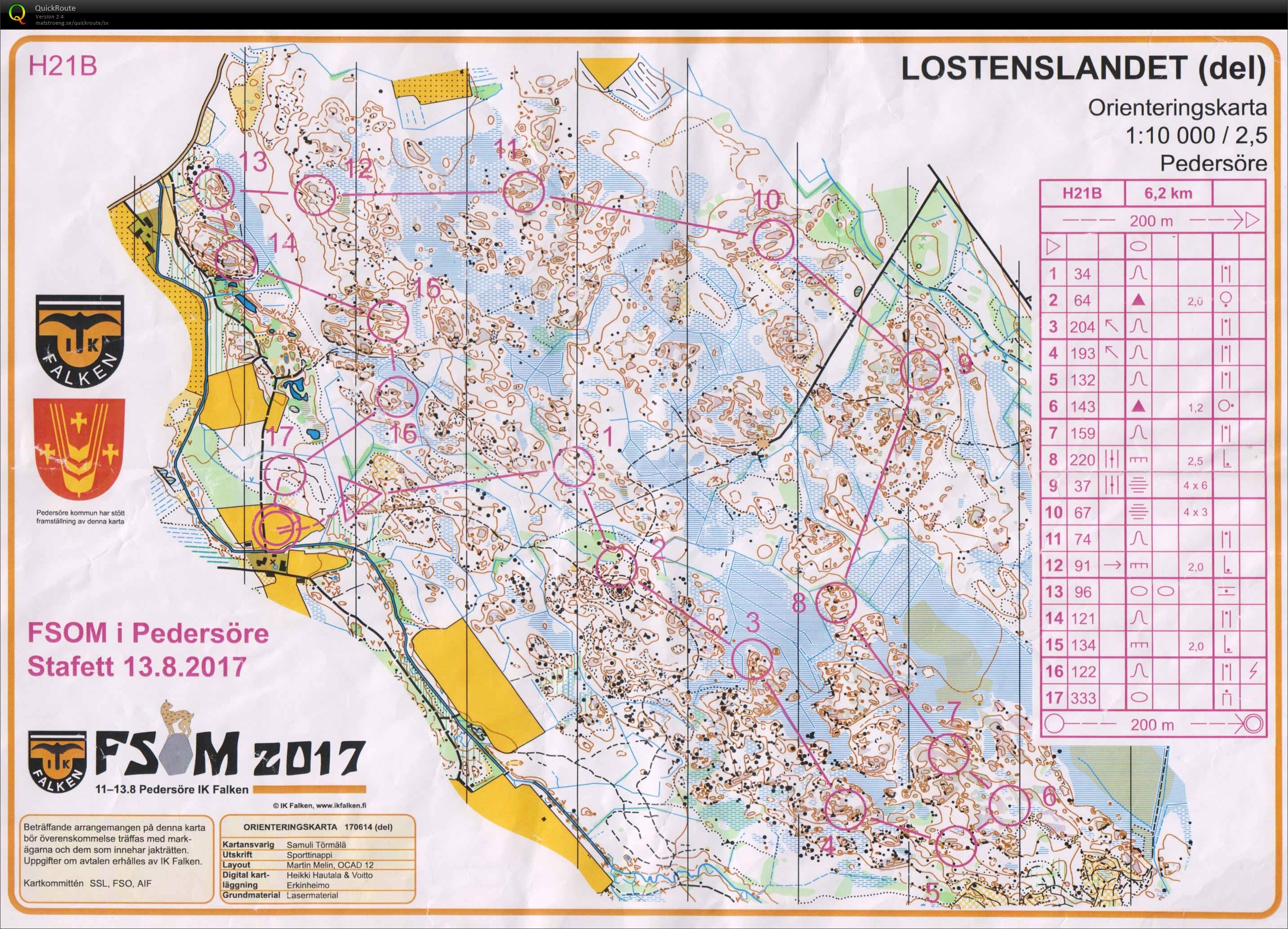 FSOM, stafett (13/08/2017)