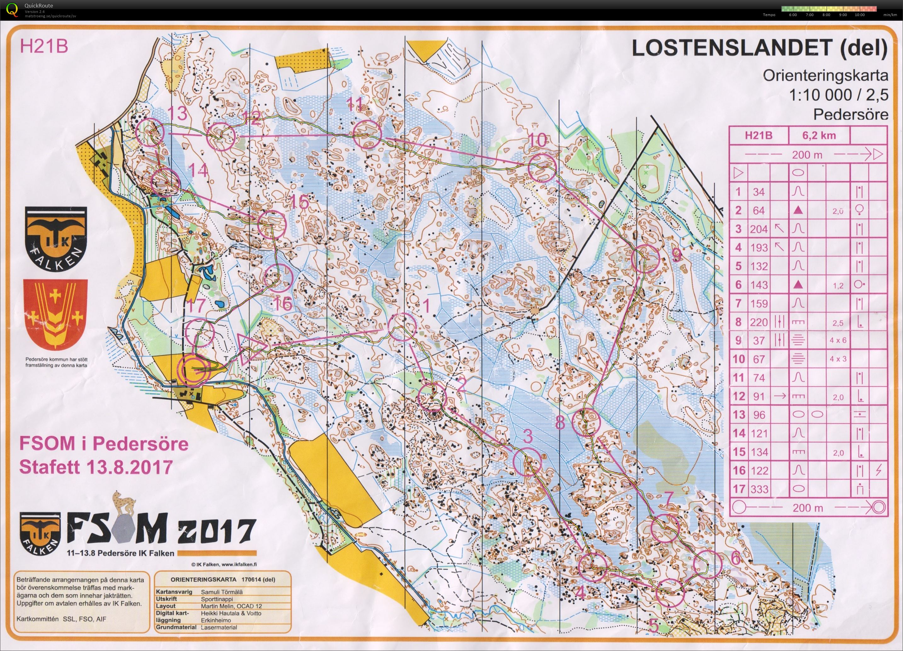 FSOM, stafett (13/08/2017)