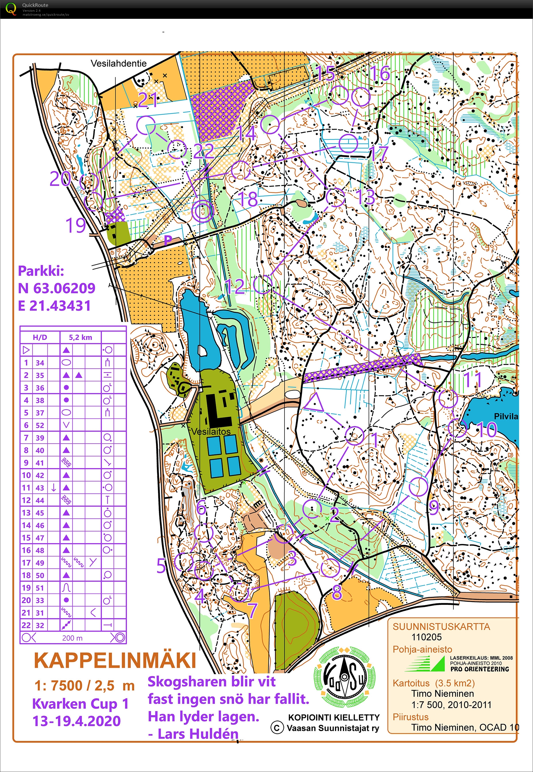 Kvarken Cup 2020 - deltävling 1 (18/04/2020)